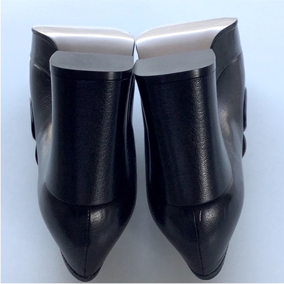 Gucci Houdan Black Leather Gold Horsebit Platform Slip On Loafers S 39 1/2 - Picture 11 of 12